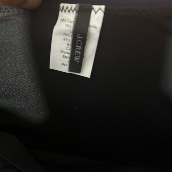 J. Crew Navy One-Shoulder Women's One Piece - Picture 4 of 5